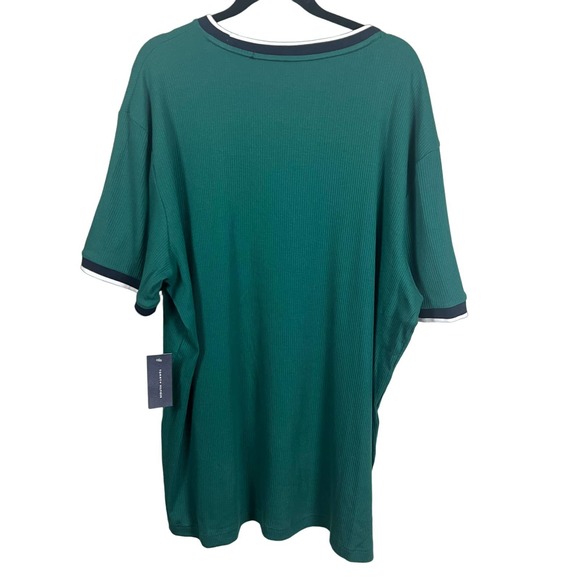 TOMMY HILFIGER MEN'S SLEEPWEAR SIZE XXL NWT DARK GREEN RIBBED - Picture 2 of 7